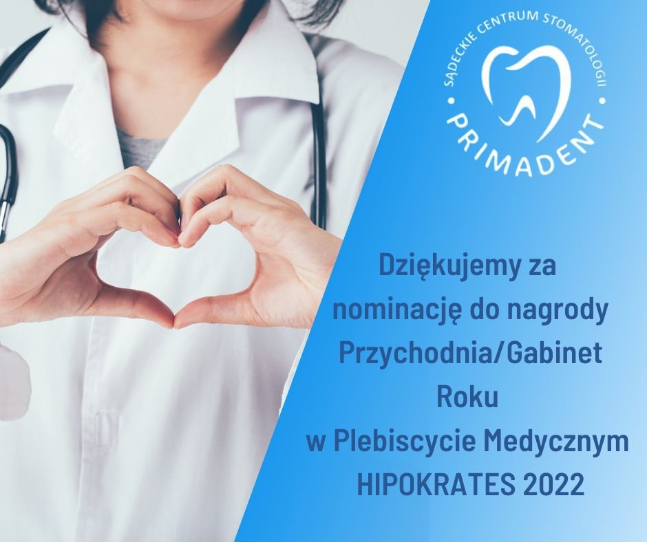 Plebiscyt Medyczny Hipokrates 2022 Sądeckie Centrum Stomatologii Primadent 2178